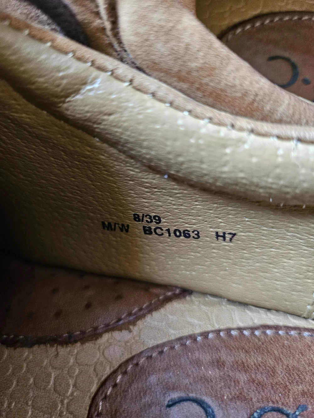 Born Nubuck Leather Lace Up Handmade Driving Gum Sole Brown Oxfords US 8M EU39